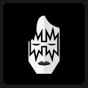 dark mask with strange eyes shapes
