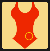 swimsuit with yellow circle Underneath quiz