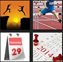 2 men jumping and calendar photo of 29 and year 2014
