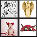 4 pics 1 movie angel statue and baby