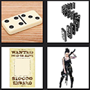 4 pics 1 movie level 2 answers domino wanted sticker and woman
