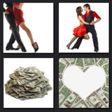 tango, dance, heart, money
