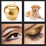 makup, golden apple, dog