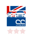 british flag with cars btcc logo
