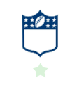 white football with stars in blue sheild NFL quiz answers