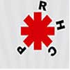 RED HOT CHILI PEPPERS LOGO QUIZ ANSWERS RED SHAPE WITH BLACK LETTERS